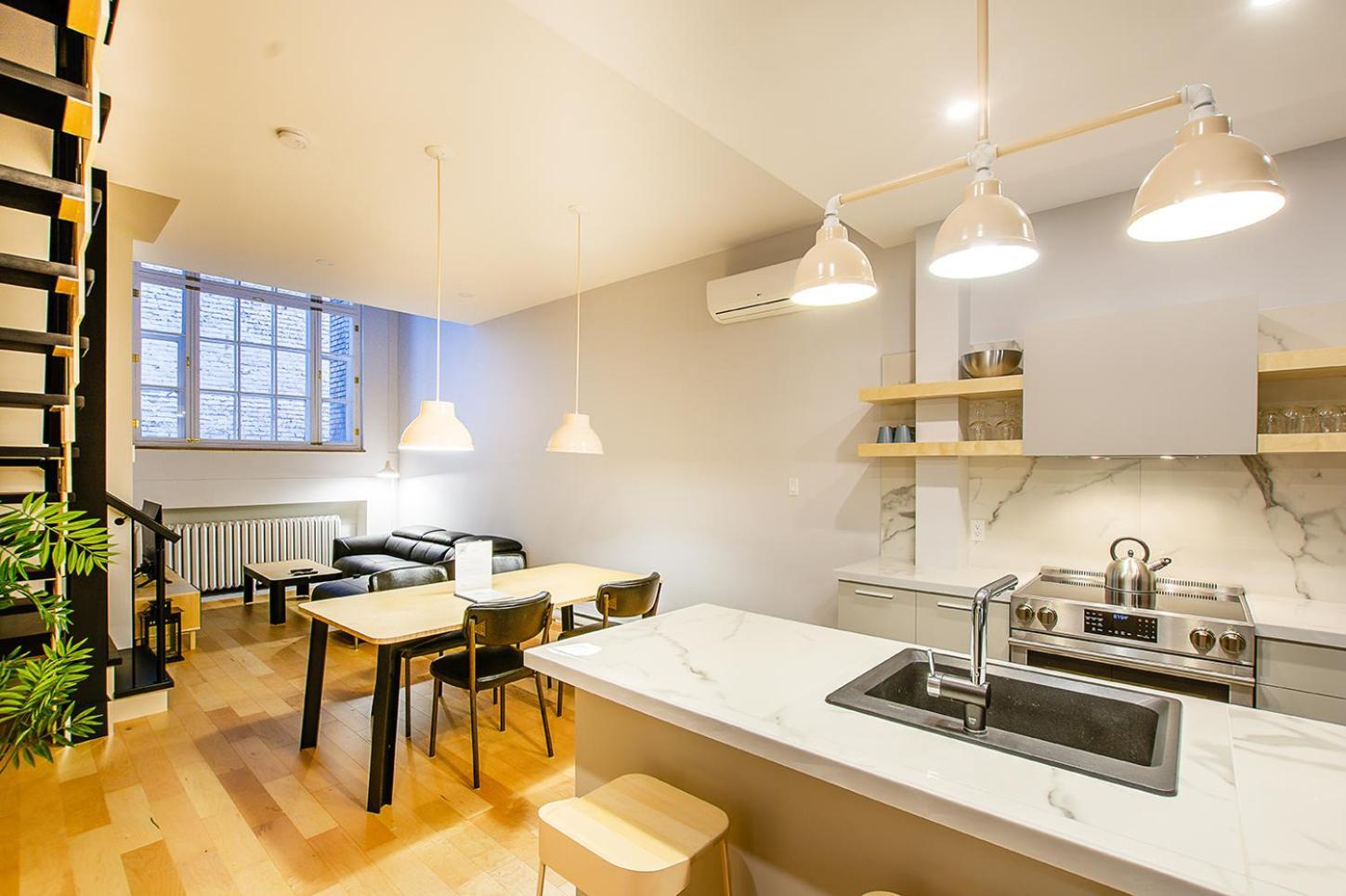 Apartmán Les Lofts St-Pierre - Par Les Lofts Vieux-Quebec Pokoj fotografie